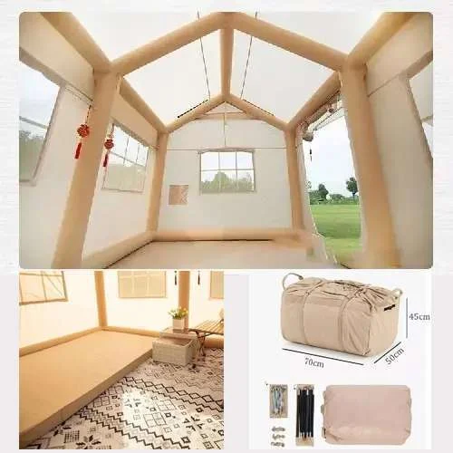 🎉⚡Hot Sale⚡Waterproof Light Weight Oxford Cloth Automatic Inflatable Tent With Camping Equipment