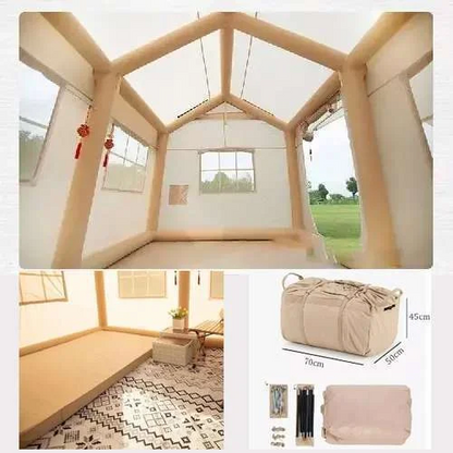 🎉⚡Hot Sale⚡Waterproof Light Weight Oxford Cloth Automatic Inflatable Tent With Camping Equipment