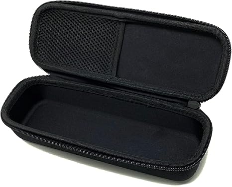 Large Capacity Pencil Pen Case - Simple Zipper Organizer Box - Hard Sided Slim Art Pouch Bag for Colored Markers - Adults Teens Office Supply College (Black)